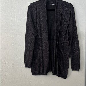 Apt. 9 Shimmering Black Cardigan Size Large